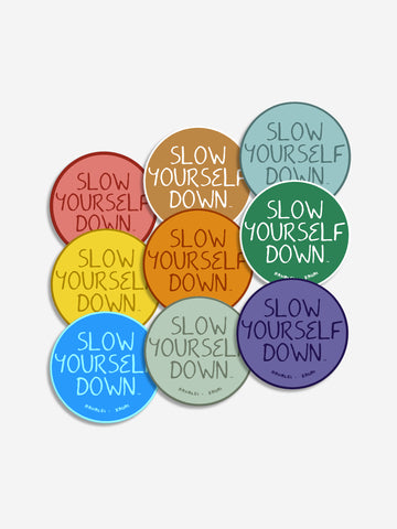 Original Logo Sticker | Slow Yourself Down