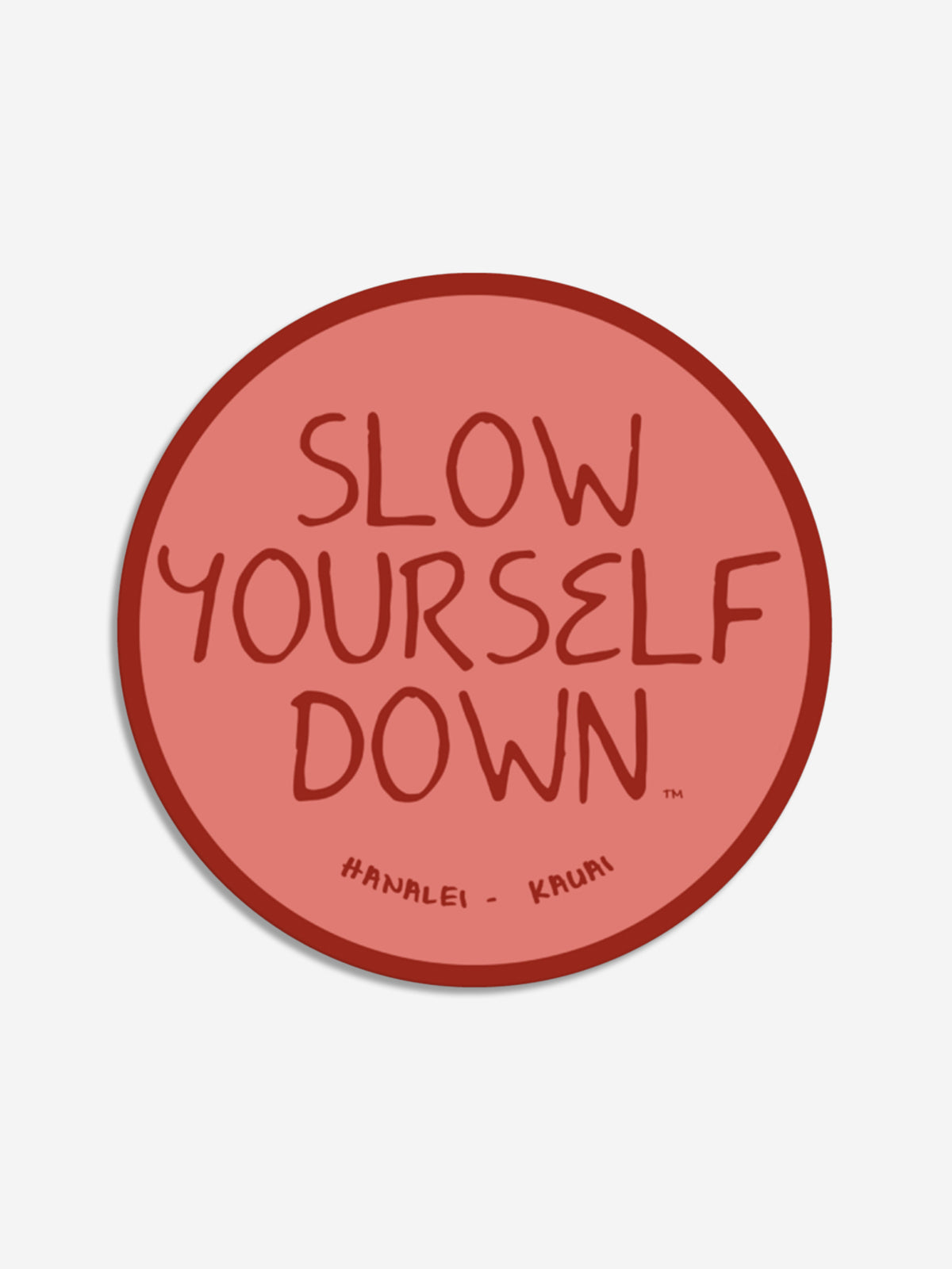 Original Logo Sticker | Slow Yourself Down