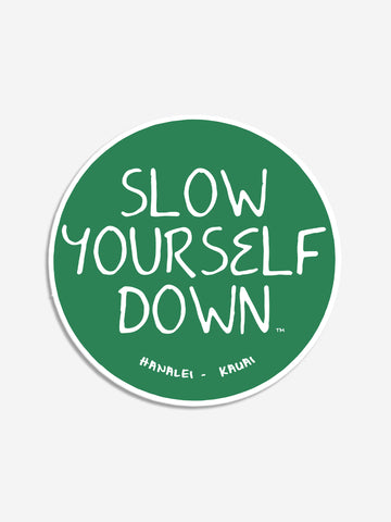 Original Logo Sticker | Slow Yourself Down