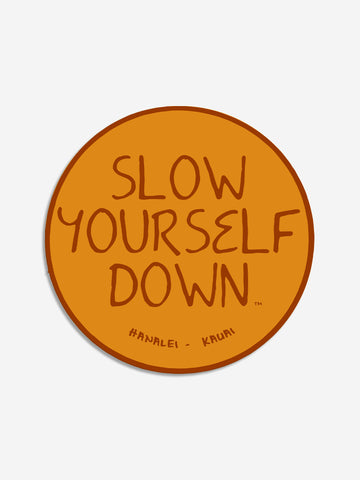 Original Logo Sticker | Slow Yourself Down