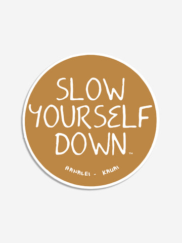 Original Logo Sticker | Slow Yourself Down