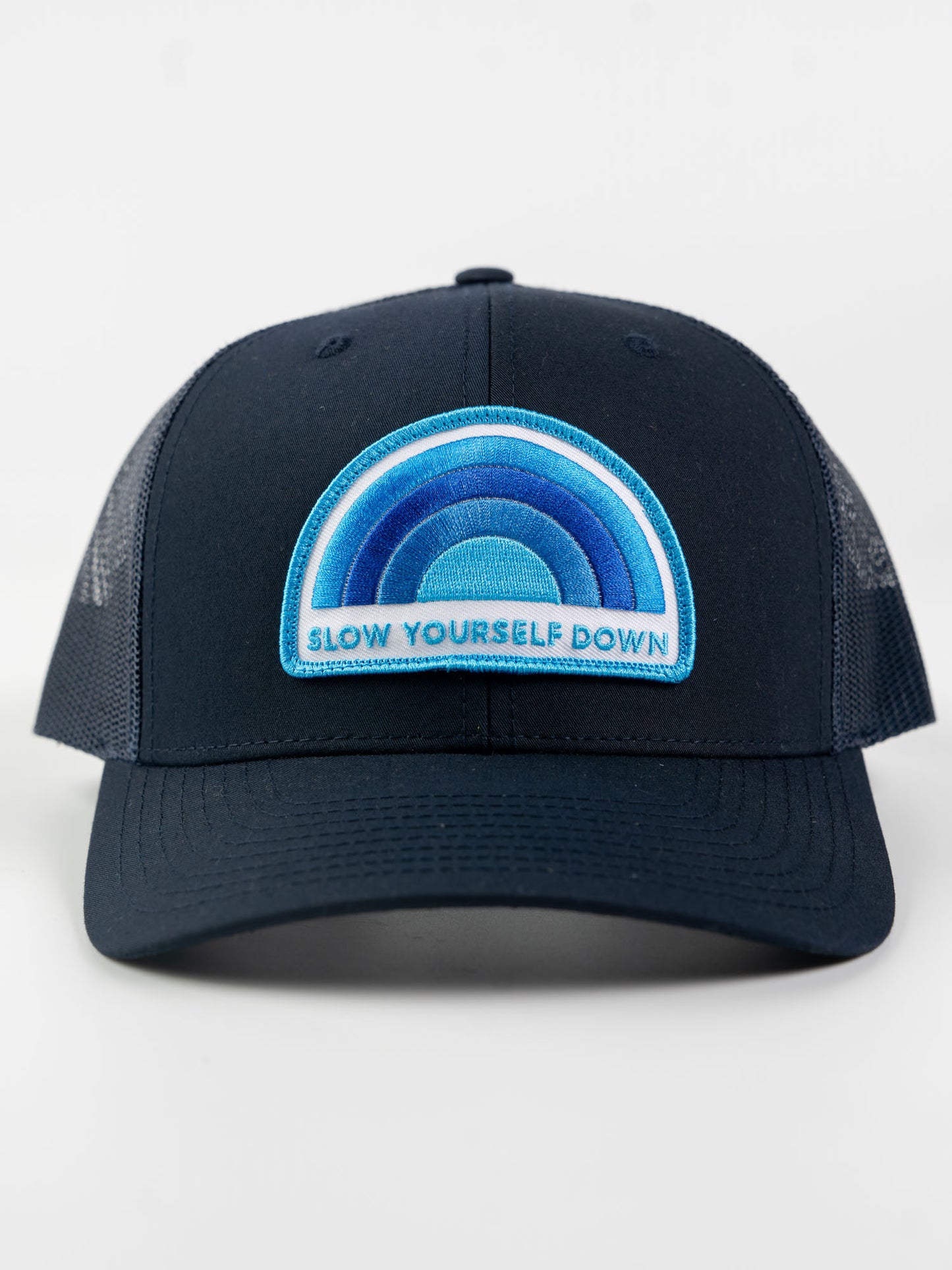 Recycled Rainbow Trucker Hat | Slow Yourself Down - Hats