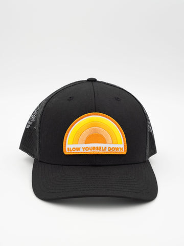 Recycled Rainbow Trucker Hat | Slow Yourself Down - Hats