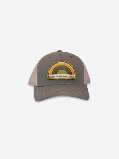 Recycled Rainbow Trucker Hat | Slow Yourself Down - Hats