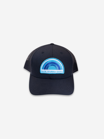 Recycled Rainbow Trucker Hat | Slow Yourself Down - Hats