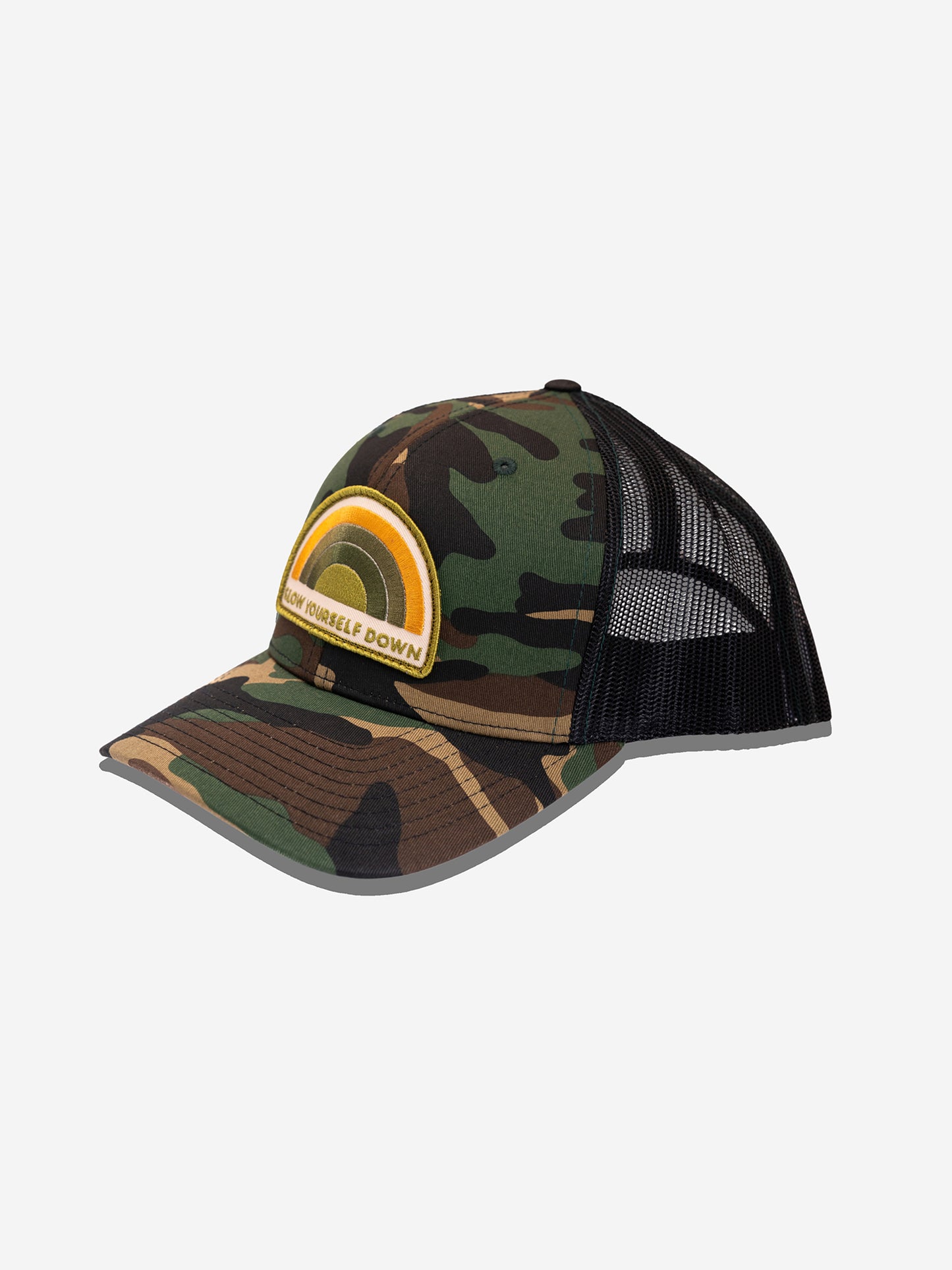 Recycled Rainbow Trucker Hat | Slow Yourself Down - Hats