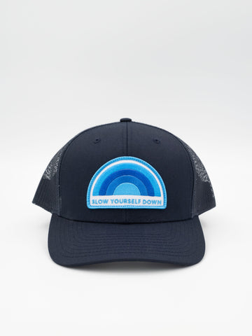 Recycled Rainbow Trucker Hat | Slow Yourself Down - Hats