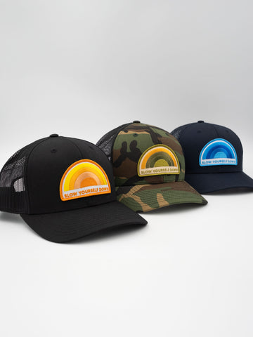 Recycled Rainbow Trucker Hat | Slow Yourself Down - Hats