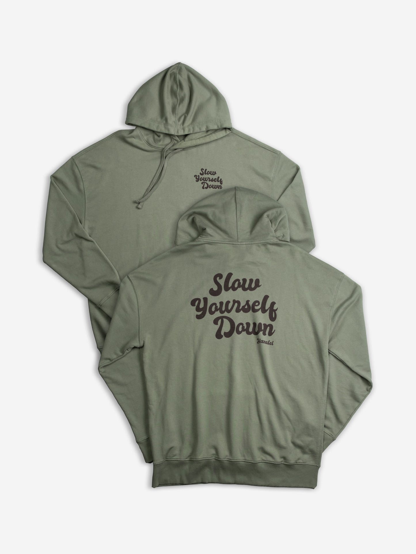 Retro Hoodie | Organic Cotton | Slow Yourself Down - Pullover Hoodie