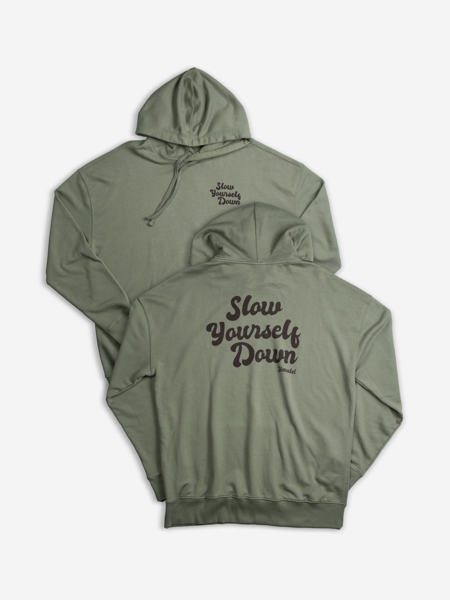 Retro Hoodie | Organic Cotton | Slow Yourself Down - Pullover Hoodie