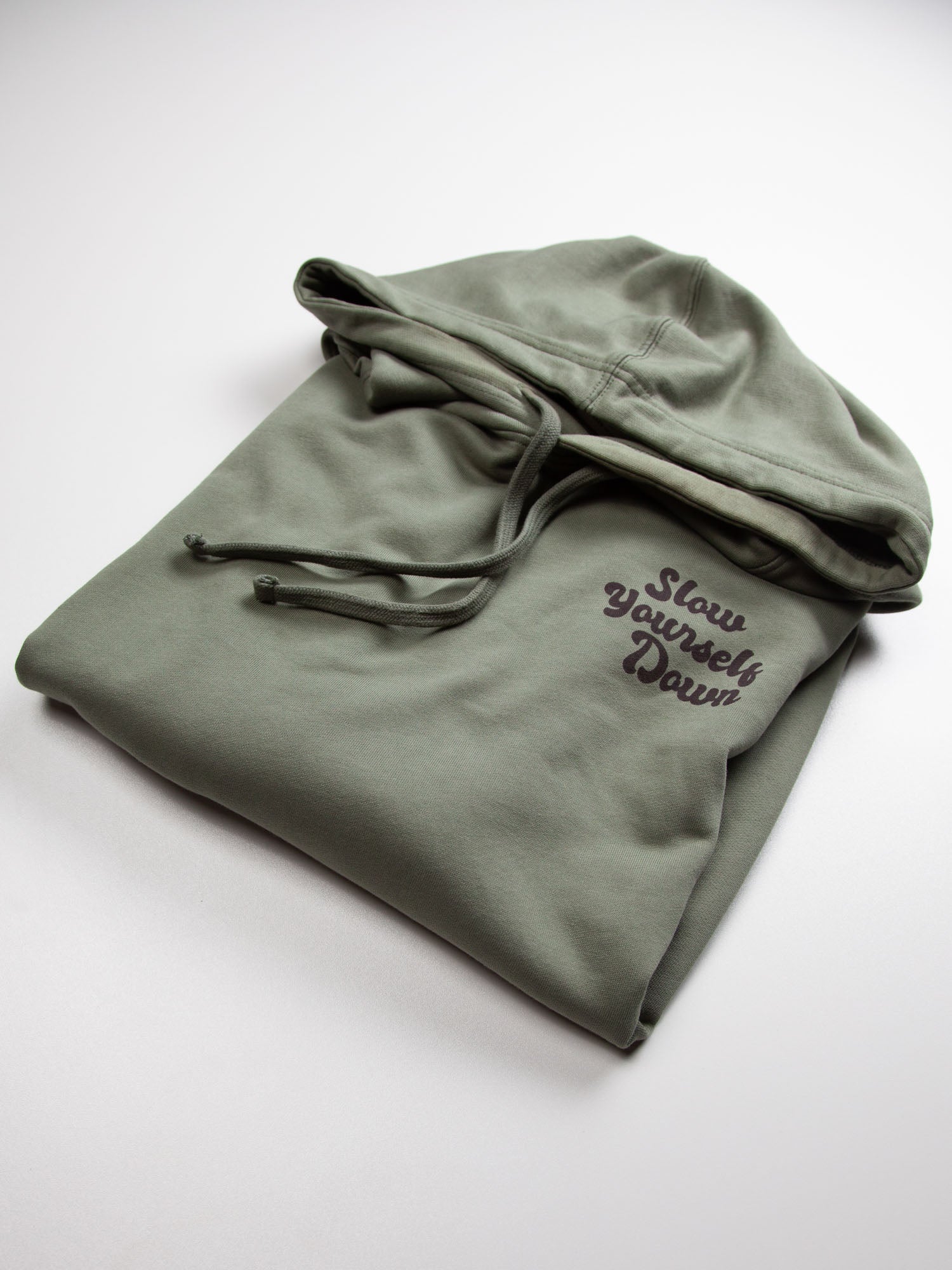 Retro Hoodie | Organic Cotton | Slow Yourself Down - Pullover Hoodie
