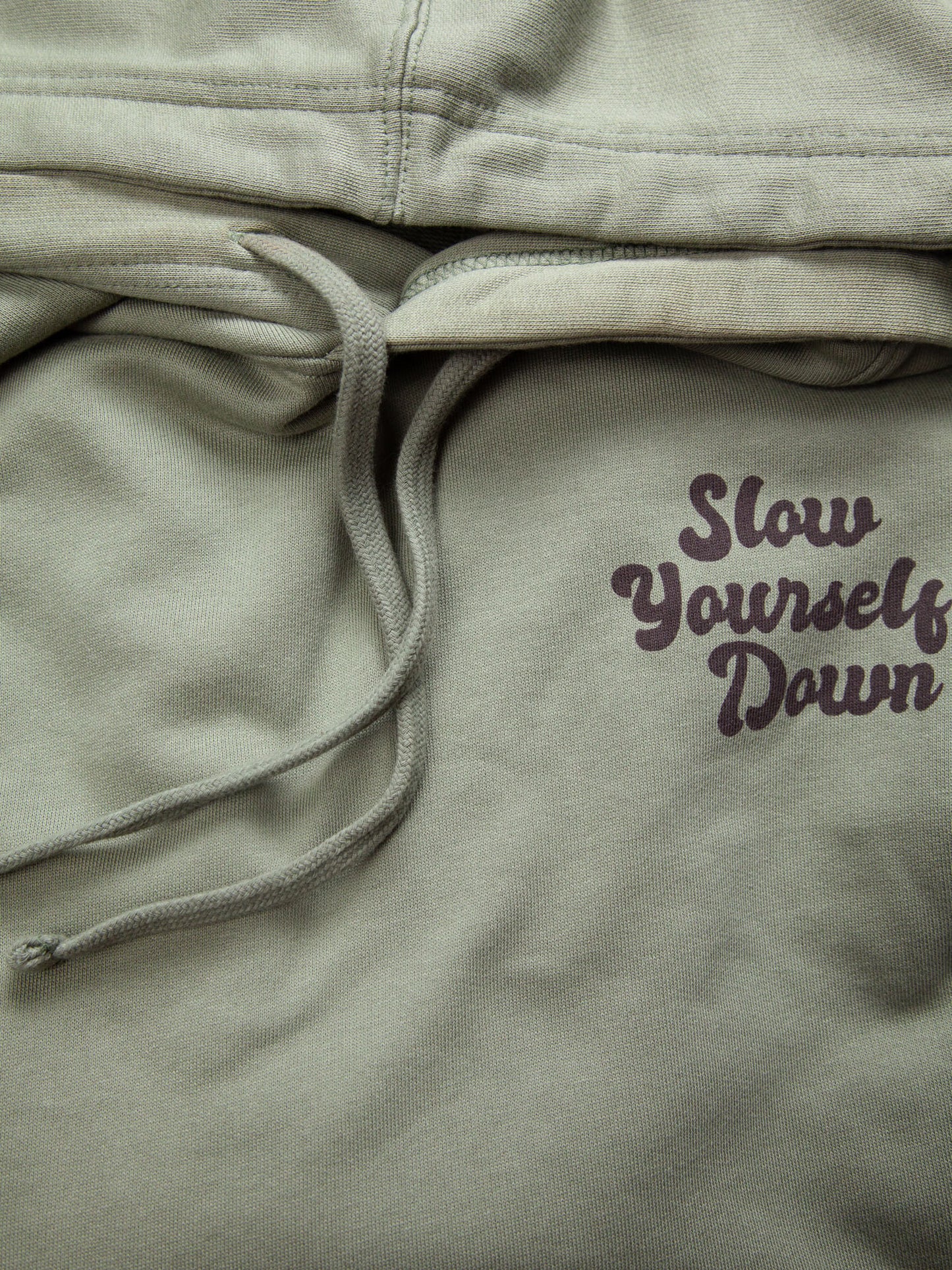 Retro Hoodie | Organic Cotton | Slow Yourself Down - Pullover Hoodie