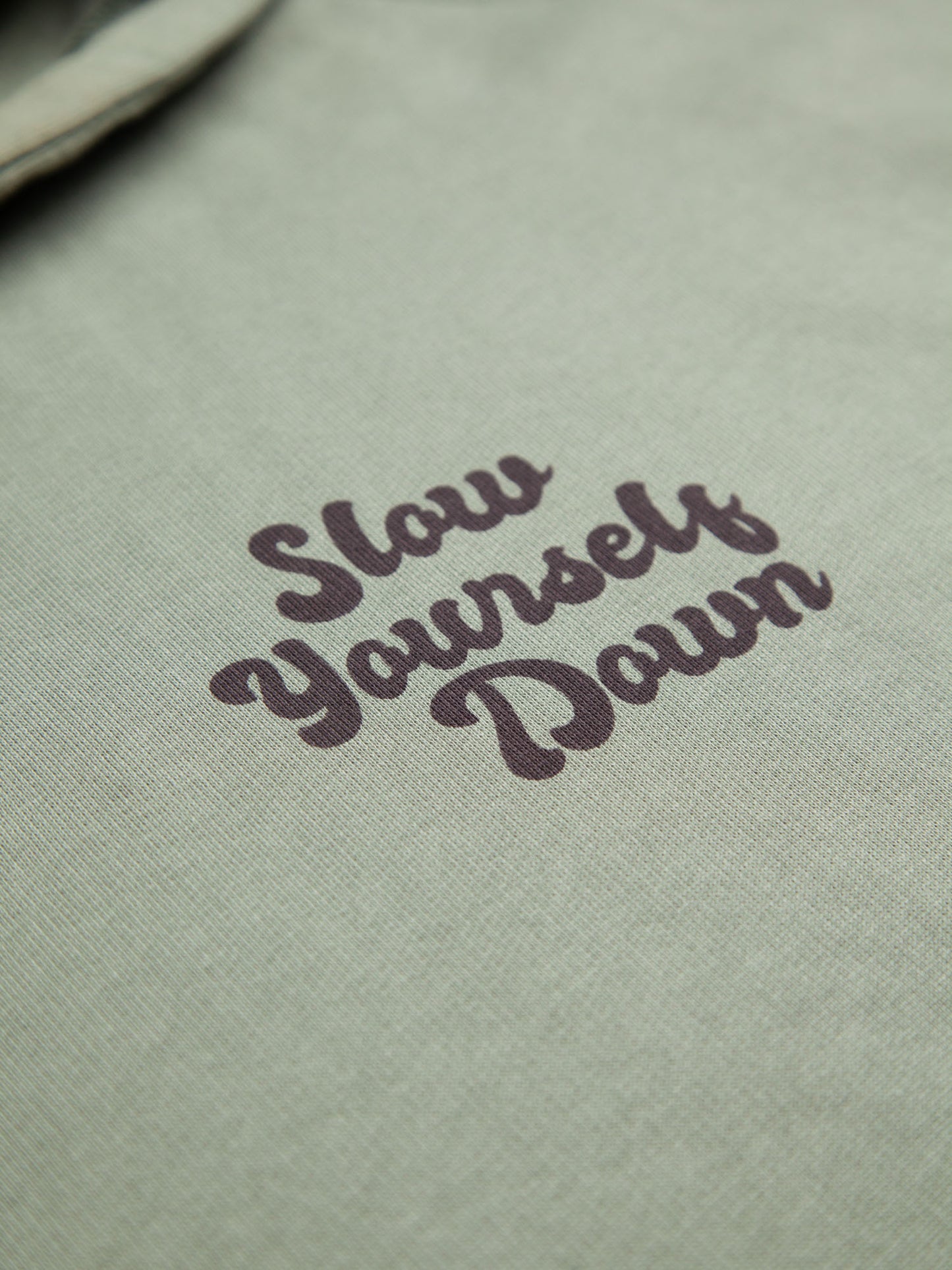 Retro Hoodie | Organic Cotton | Slow Yourself Down - Pullover Hoodie