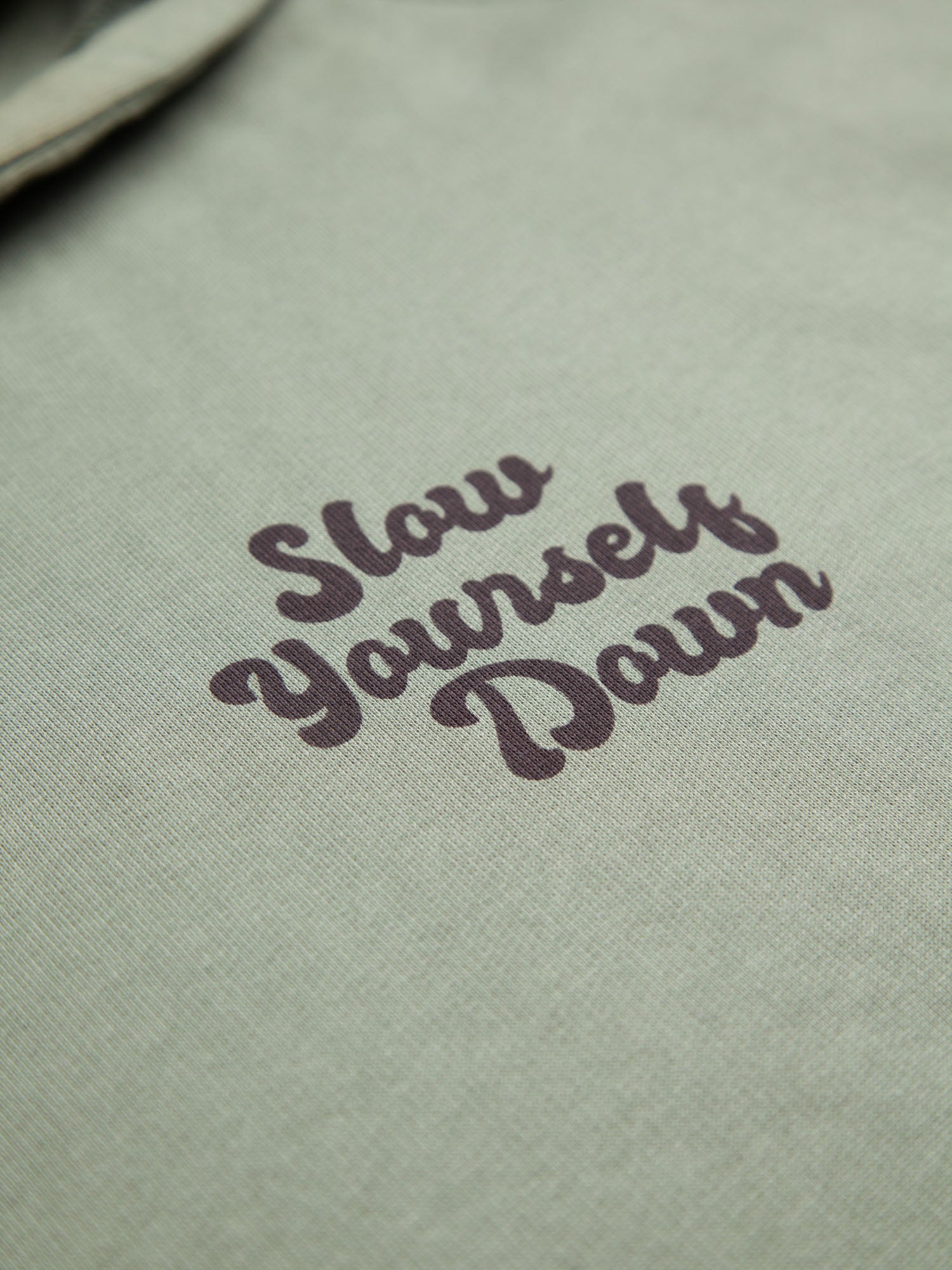 Retro Hoodie | Organic Cotton | Slow Yourself Down - Pullover Hoodie