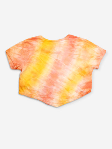 Retro Moon Crop Tie-Dye | Organic Cotton | Slow Yourself Down - Womens Shirts