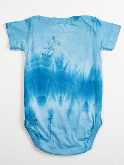 Retro Stamp Tie-Dye Onesie | Organic Cotton | Slow Yourself Down - Baby Onesie