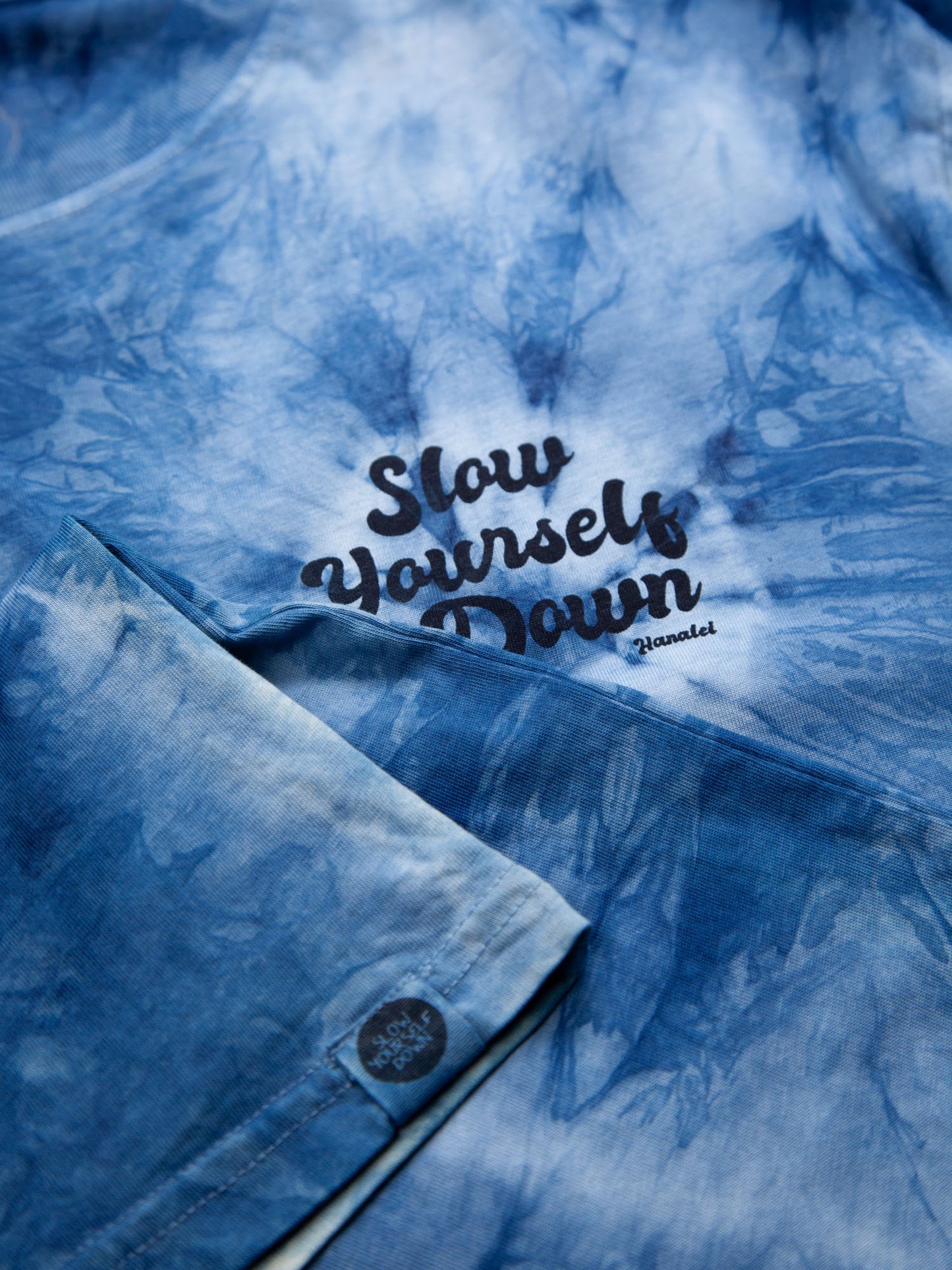 Retro Stamp Tie-Dye Tee | Organic Cotton | Slow Yourself Down - Mens Shirts