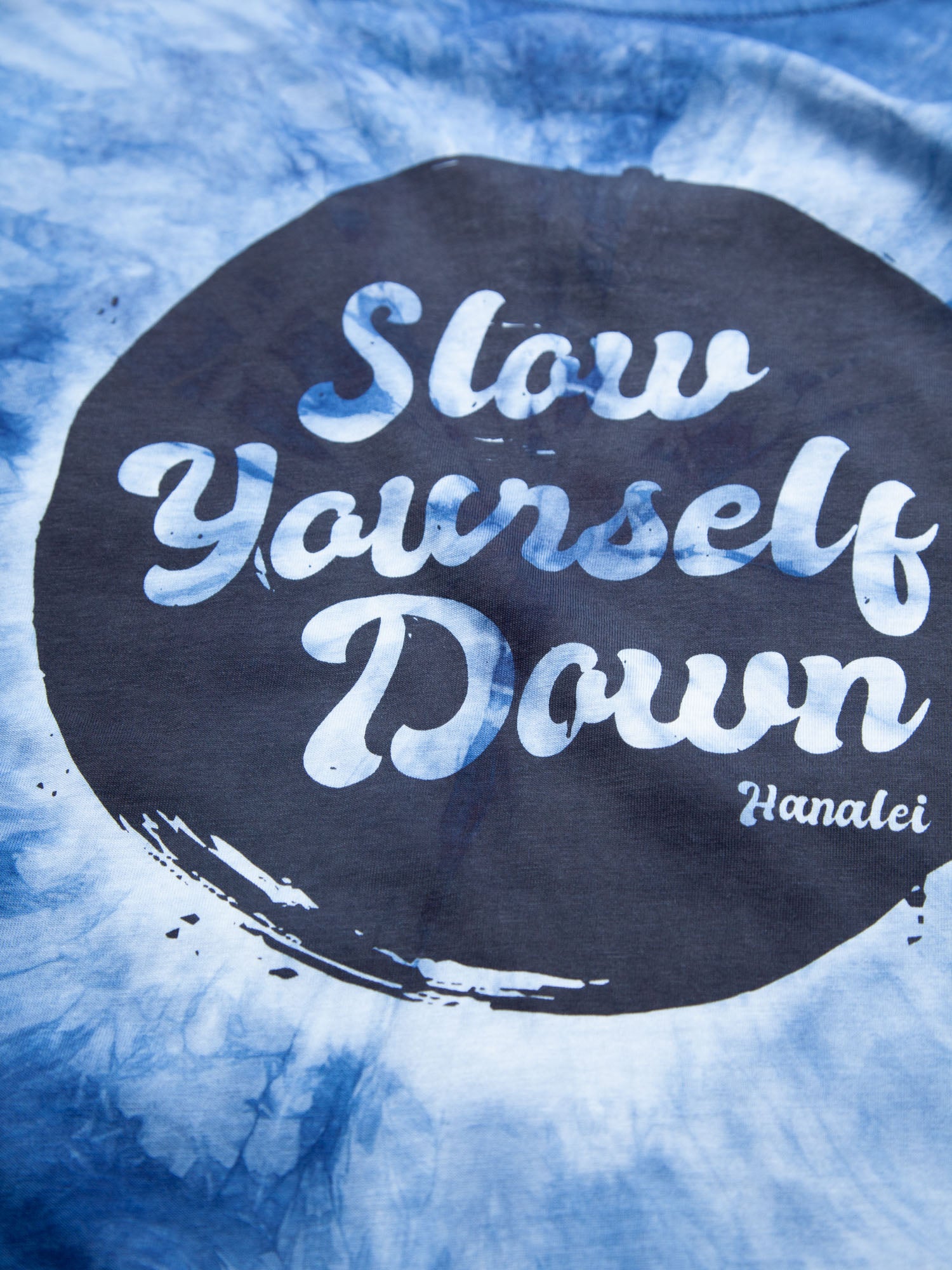 Retro Stamp Tie-Dye Tee | Organic Cotton | Slow Yourself Down - Mens Shirts