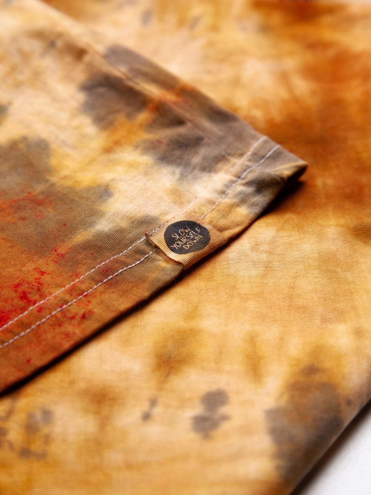 Retro Stamp Tie-Dye Tee | Organic Cotton | Slow Yourself Down - Mens Shirts