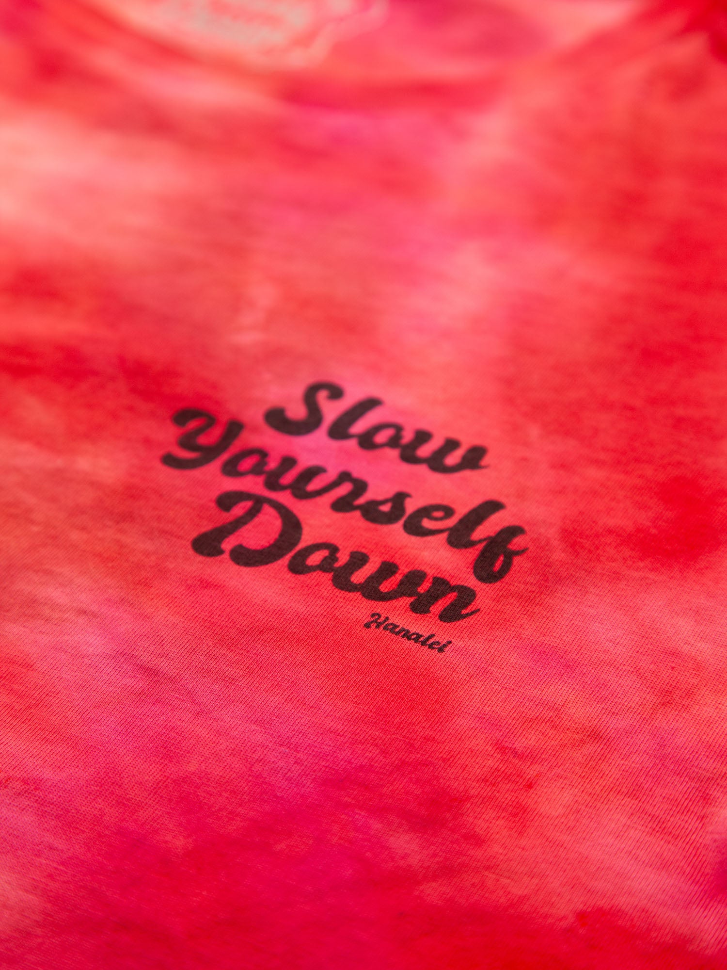 Retro Stamp Tie-Dye Tee | Organic Cotton | Slow Yourself Down - Mens Shirts