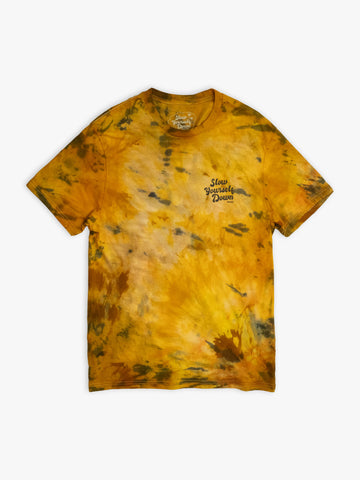 Retro Tee Tie-Dye | Organic Cotton | Slow Yourself Down - Mens Shirts