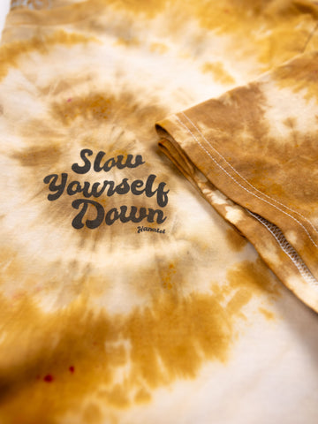 Retro Tee Tie-Dye | Organic Cotton | Slow Yourself Down - Mens Shirts