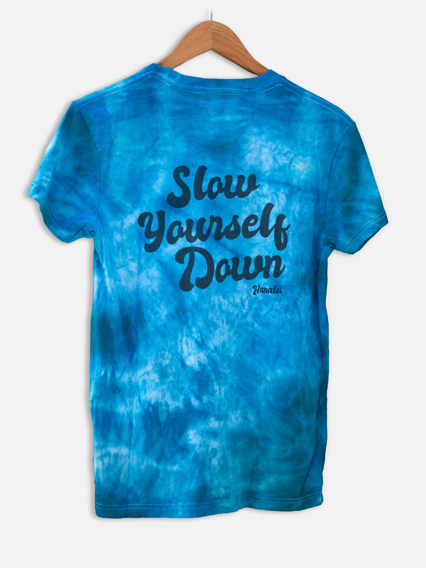 Blue Tie-Dye — Retro Tee Tie-Dye | Organic Cotton | Slow Yourself Down - Mens Shirts
