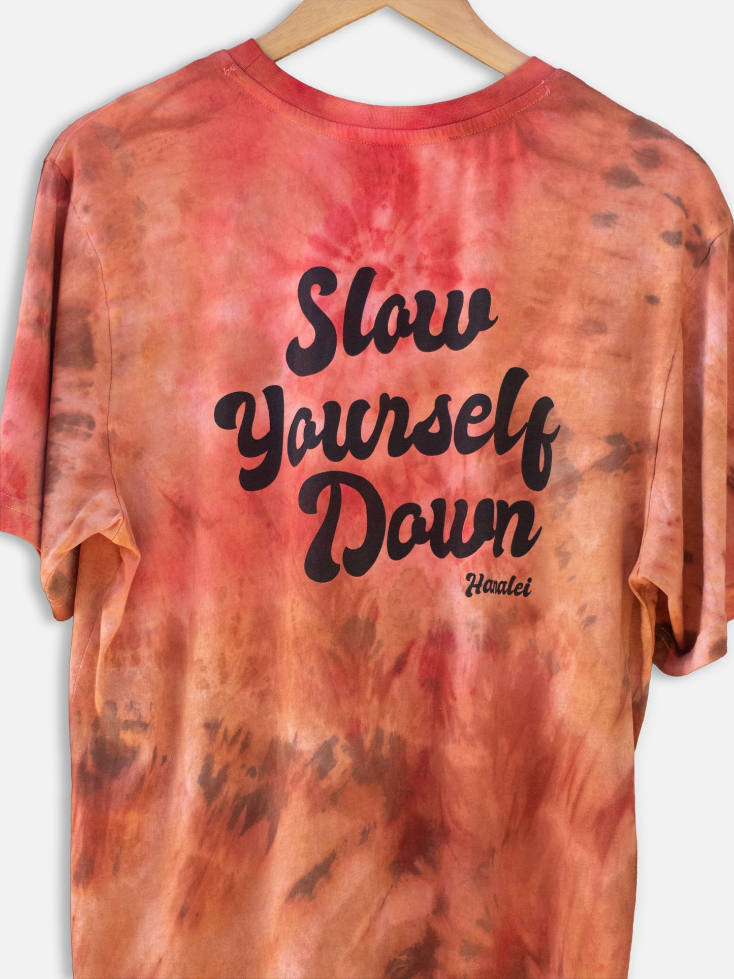 Pink/Gold Tie-Dye — Retro Tee Tie-Dye | Organic Cotton | Slow Yourself Down - Mens Shirts