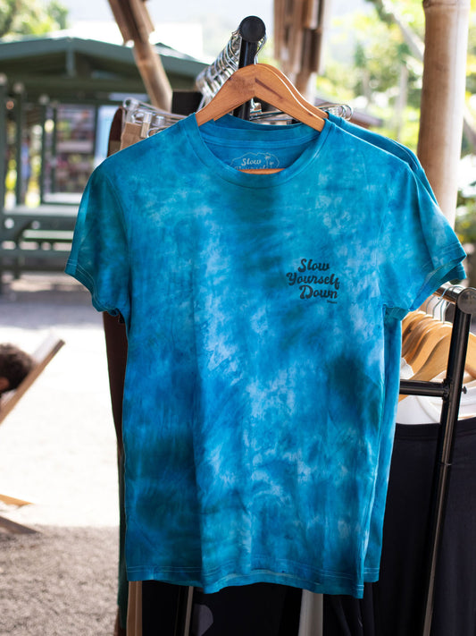 Retro Tee Tie-Dye | Organic Cotton | Slow Yourself Down - Mens Shirts