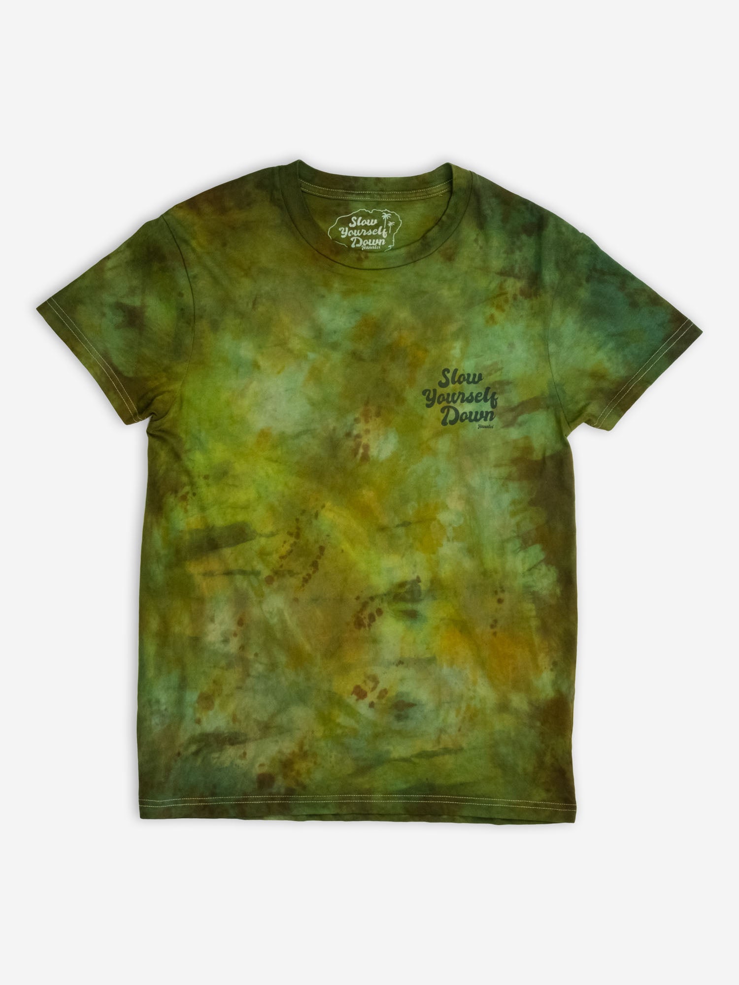 Retro Tee Tie-Dye | Organic Cotton | Slow Yourself Down - Mens Shirts