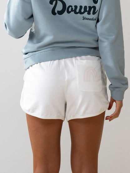 Rustic Rainbow Sweatshort | Organic Cotton | Slow Yourself Down - Womens Shorts
