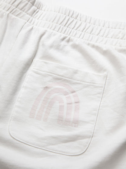 Rustic Rainbow Sweatshort | Organic Cotton | Slow Yourself Down - Womens Shorts