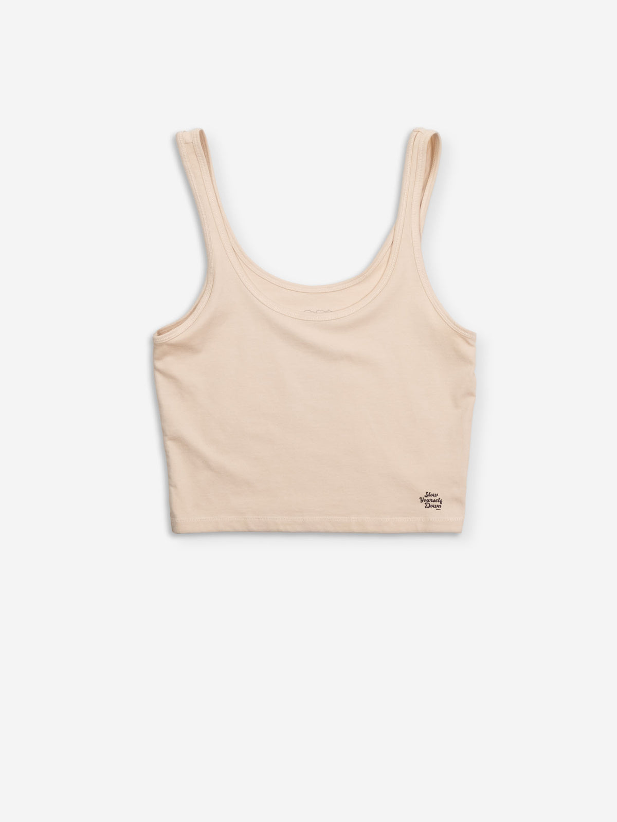 SYD Cropped Tank | Organic Cotton | Slow Yourself Down - Womens Shirts