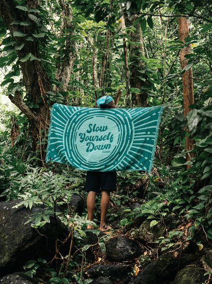 SYD Driftweave Turkish Towel - Slow Yourself Down