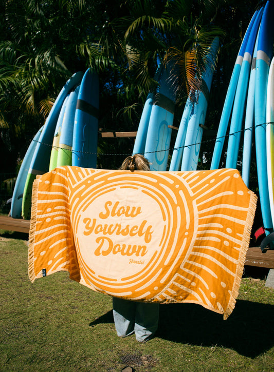 SYD Driftweave Turkish Towel - Slow Yourself Down