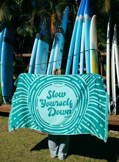 SYD Driftweave Turkish Towel - Slow Yourself Down