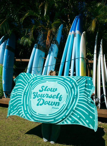 SYD Driftweave Turkish Towel - Slow Yourself Down