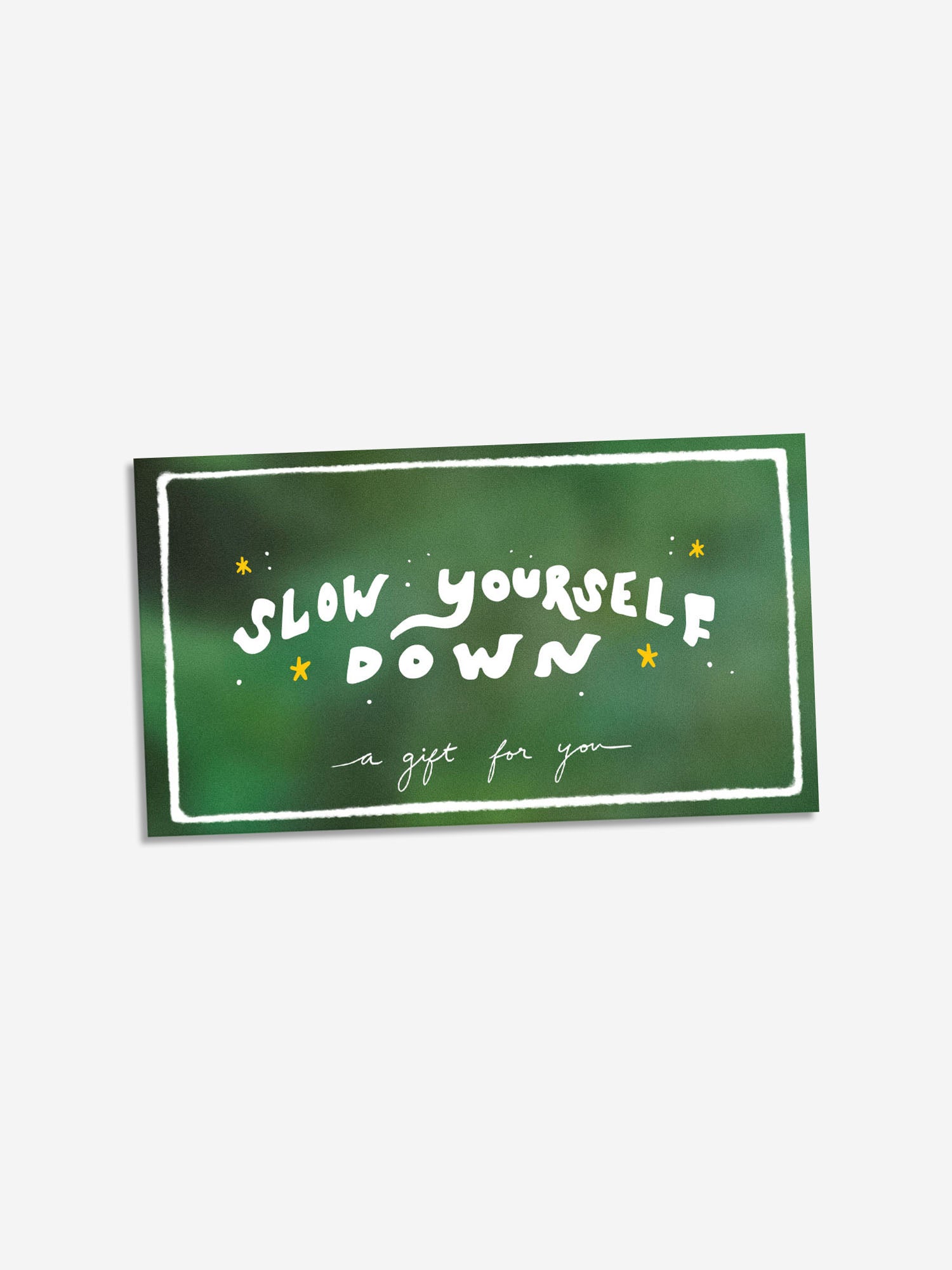 SYD Gift Card | Organic Cotton | Slow Yourself Down - Gift Card