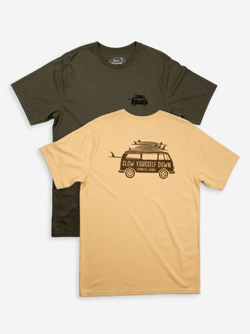 SYD Surf Van Tee | Organic Cotton | Slow Yourself Down - Mens Shirts