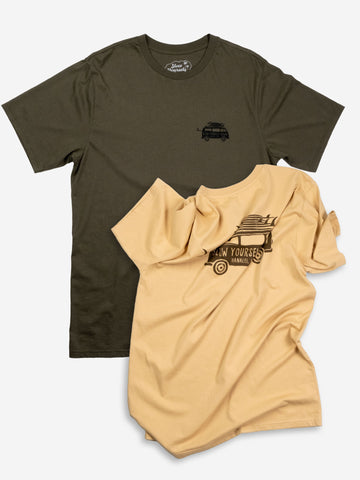 SYD Surf Van Tee | Organic Cotton | Slow Yourself Down - Mens Shirts