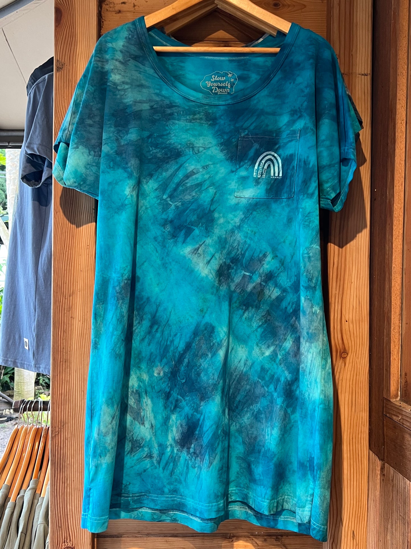 SYD Tie Dye Tee Shirt Dress | Organic Cotton | Slow Yourself Down - Womens Shirts