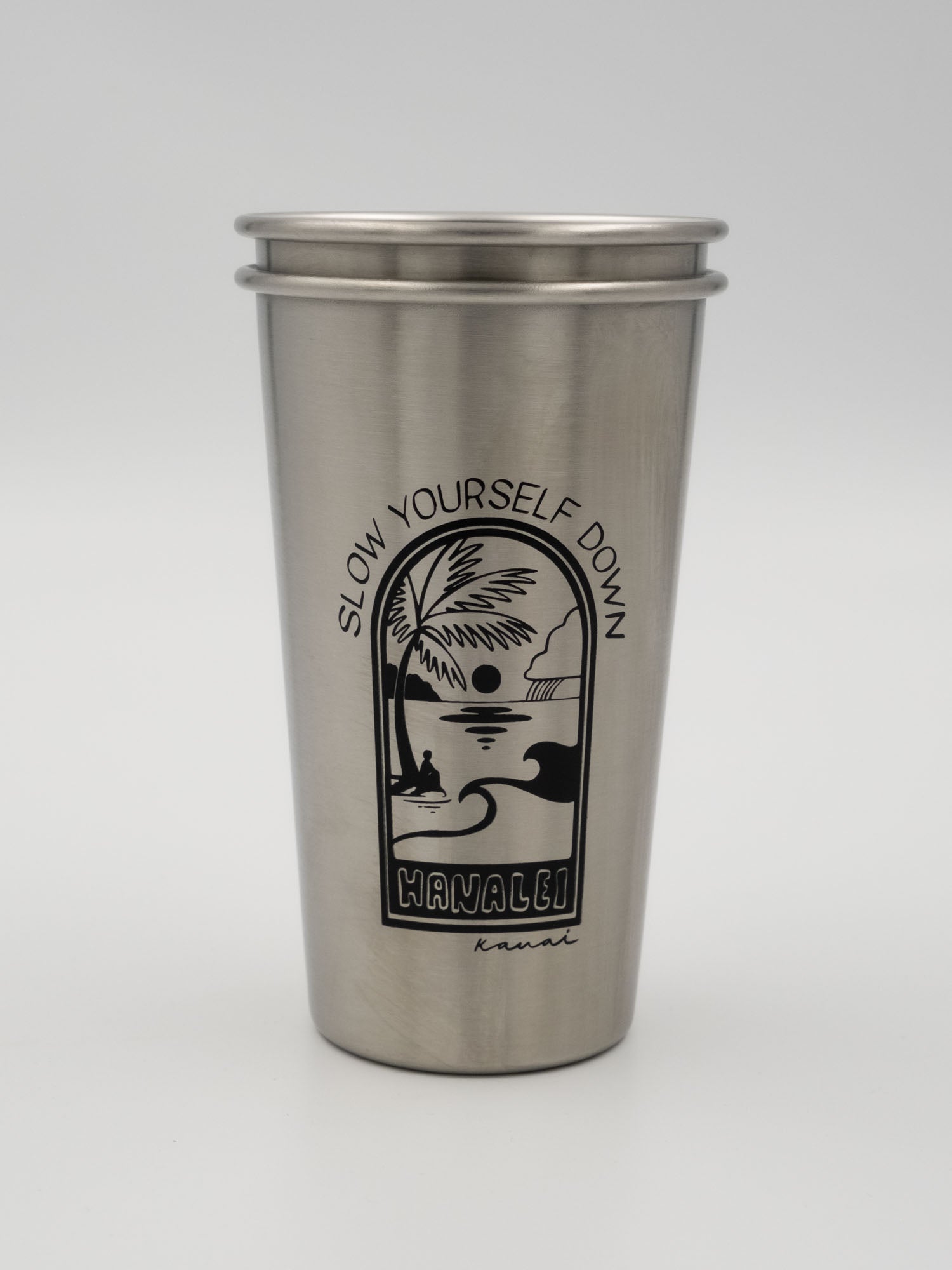 Stainless Steel Pint Cup Drinkware - Slow Yourself Down