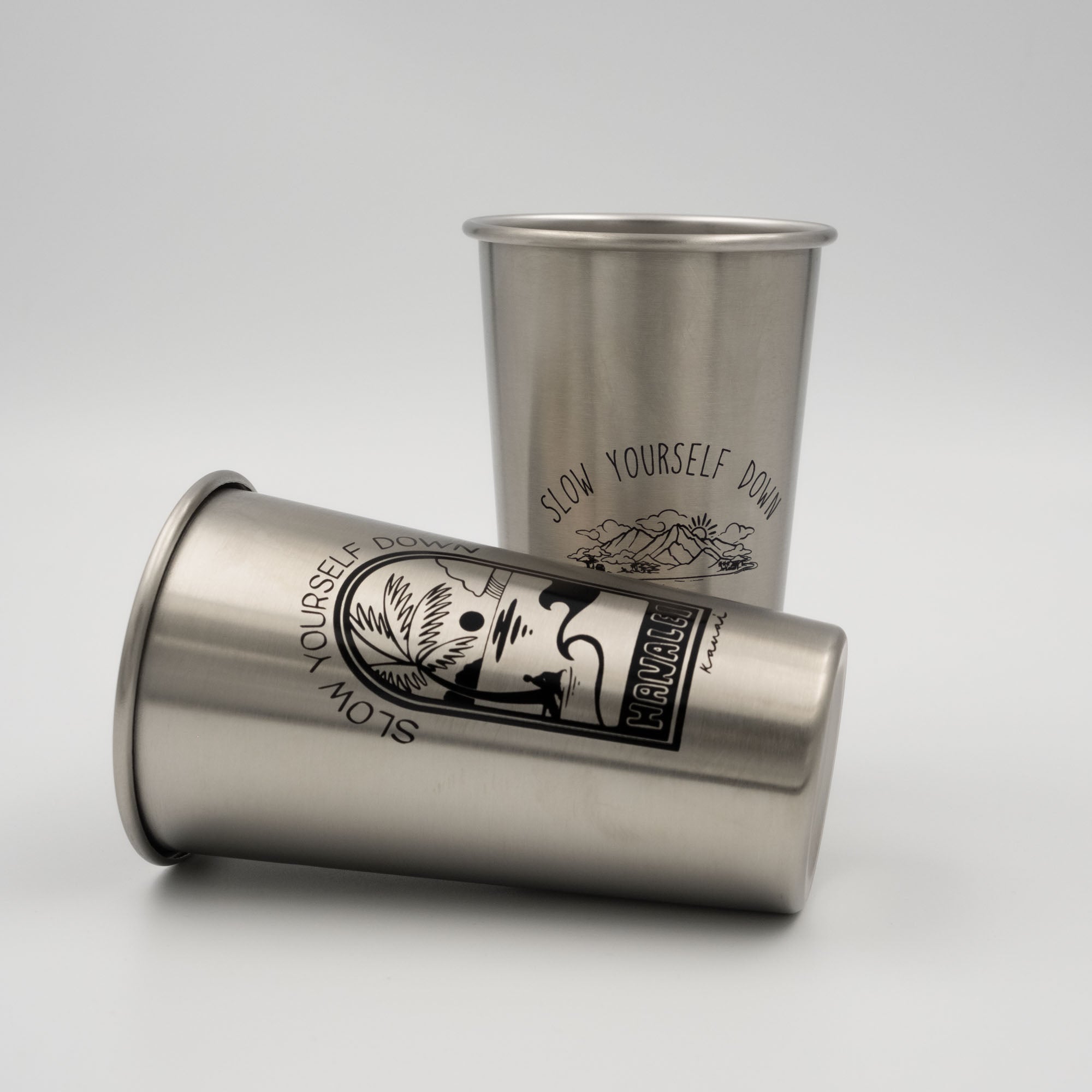 Stainless Steel Pint Cup Drinkware - Slow Yourself Down