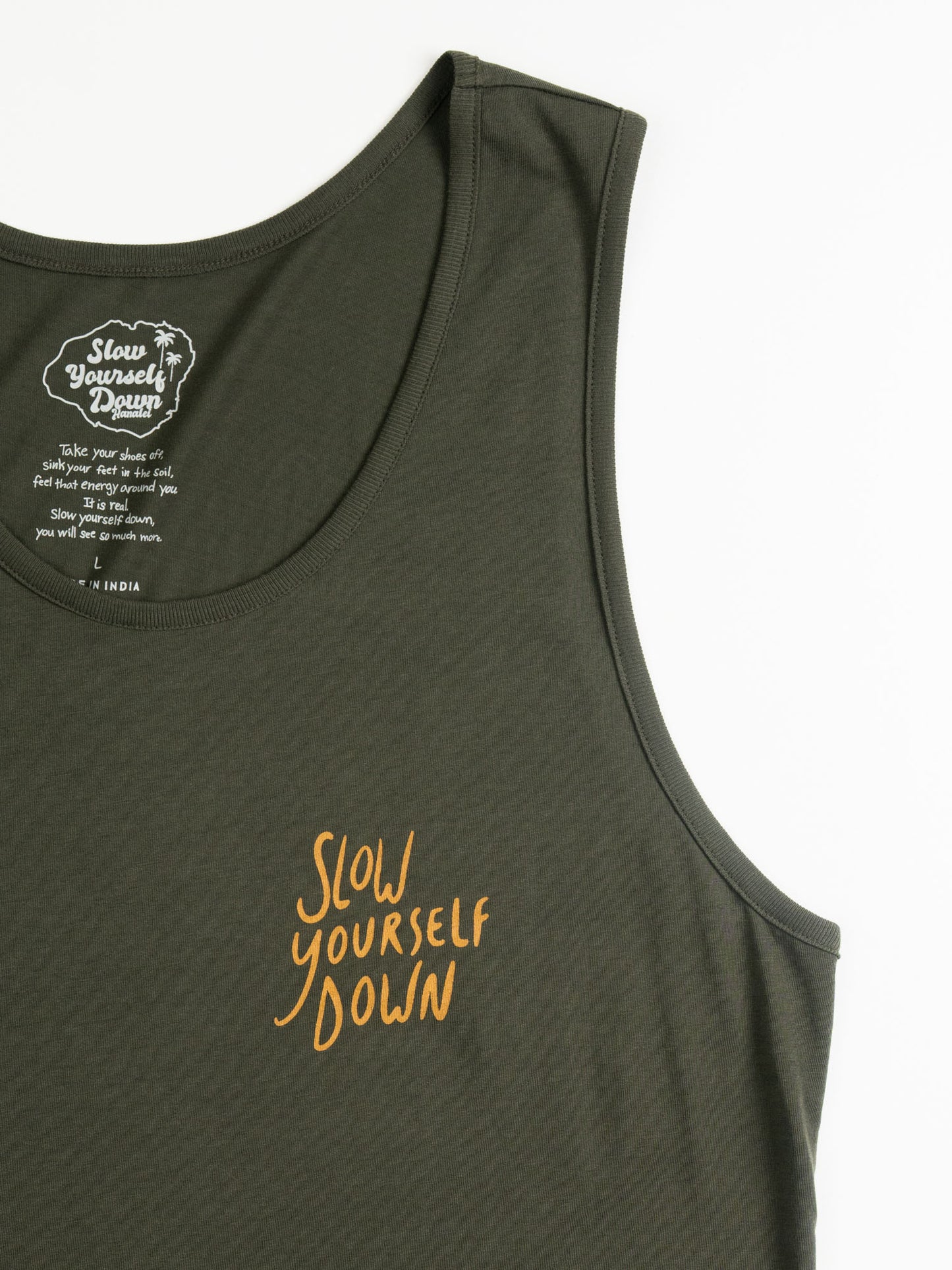 Slow Yourself Down Tank | Organic Cotton | Slow Yourself Down - Mens Shirts