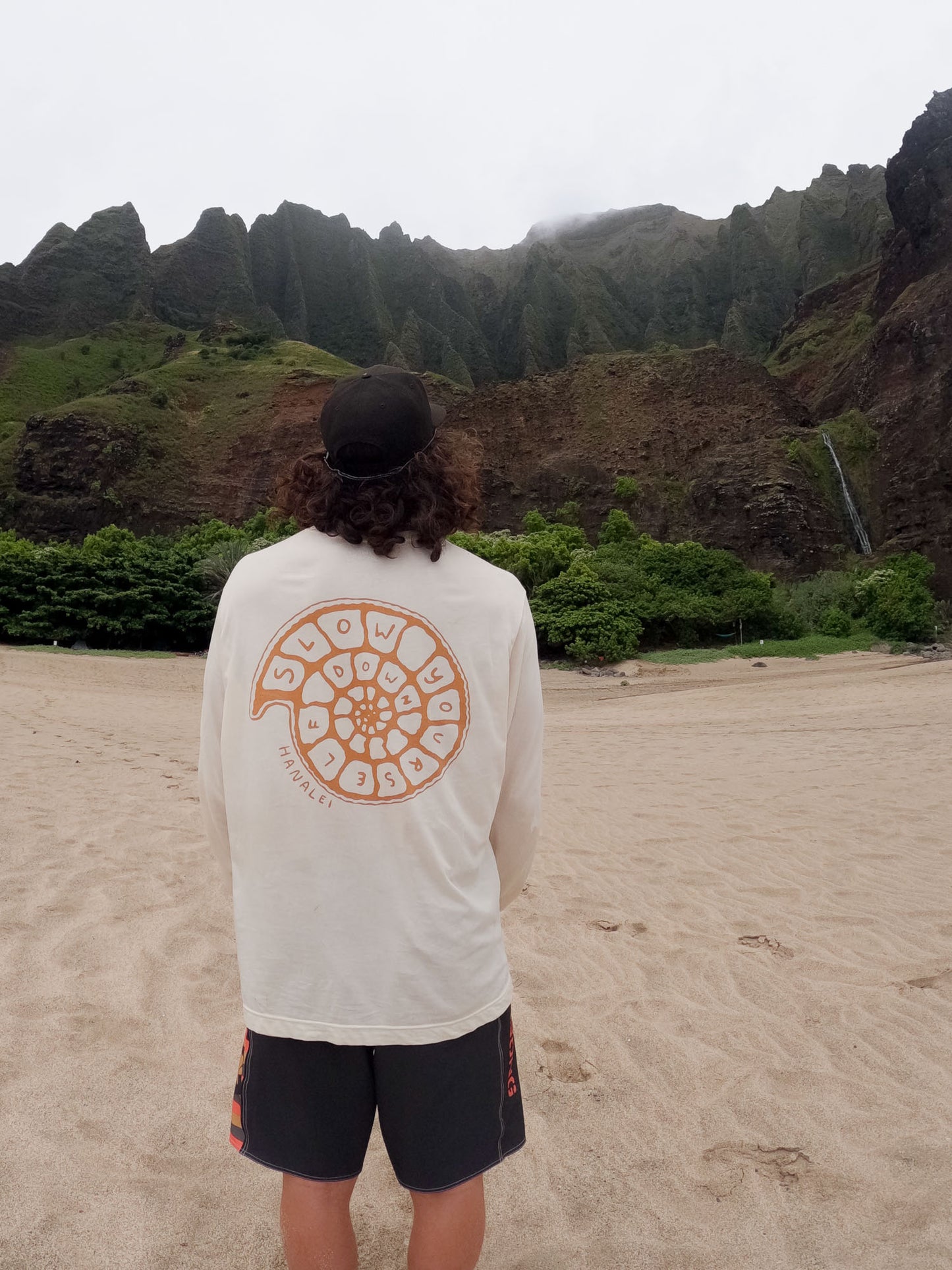 Spiral Shell L/S Tee | Organic Cotton | Slow Yourself Down - Mens Shirts