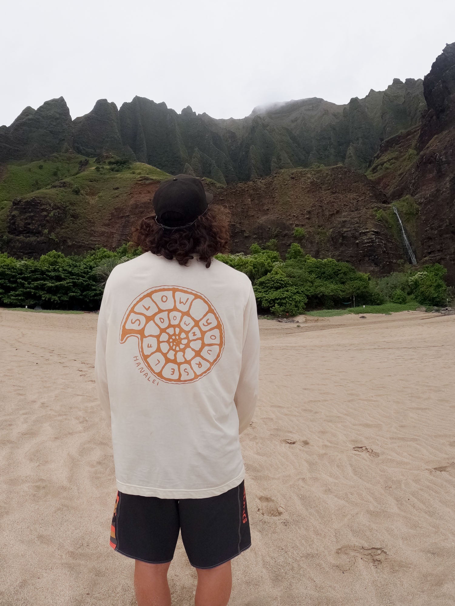 Spiral Shell L/S Tee | Organic Cotton | Slow Yourself Down - Mens Shirts