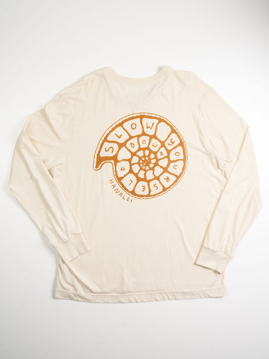 Spiral Shell L/S Tee | Organic Cotton | Slow Yourself Down - Mens Shirts