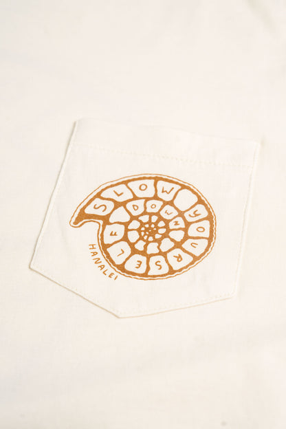 Spiral Shell L/S Tee | Organic Cotton | Slow Yourself Down - Mens Shirts