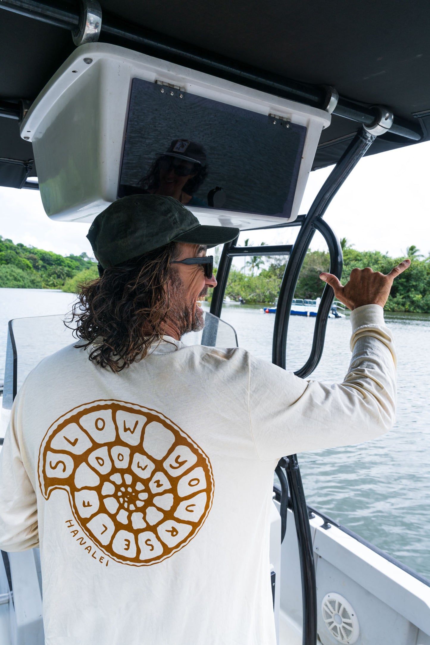 Spiral Shell L/S Tee - Slow Yourself Down