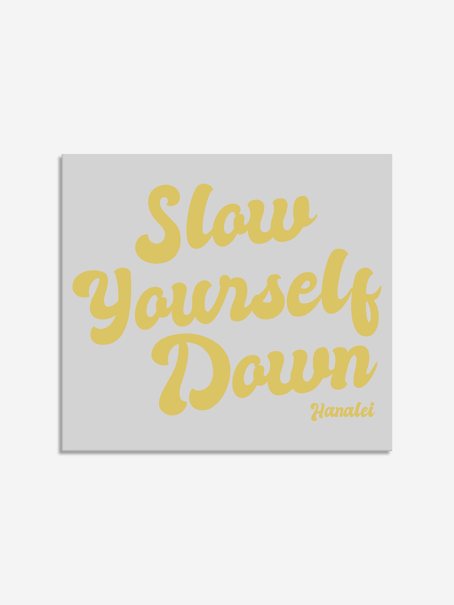 Retro Logo Die Cut Sticker | Slow Yourself Down